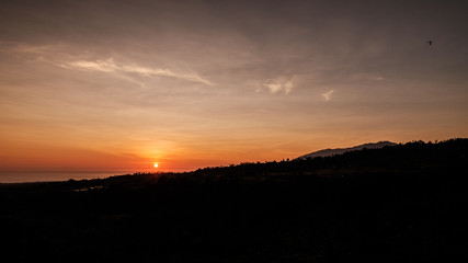 Sunrise at Lombok Island