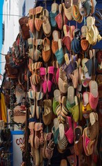 Tradycyjne marokańskie buty - obrazy, fototapety, plakaty