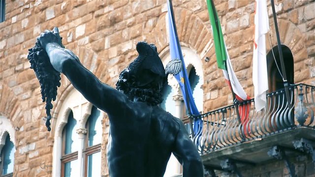 Bronze Statue, In Florence (Italy).