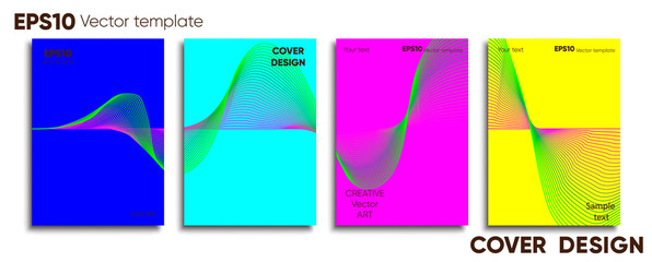 Creative colored cover. Cover design. Cool background.