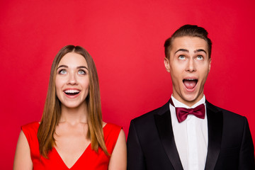 Close-up portrait of two nice cute attractive lovely adorable ch