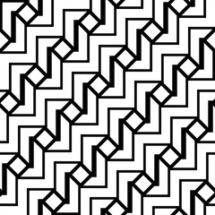 Design seamless monochrome zigzag pattern