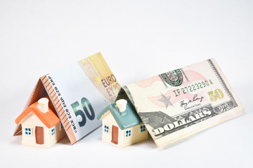 argent maison logement immobilier dollars