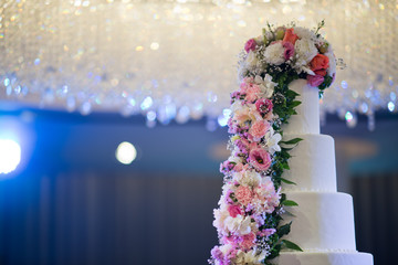 beautiful wedding cake, party, marriage
