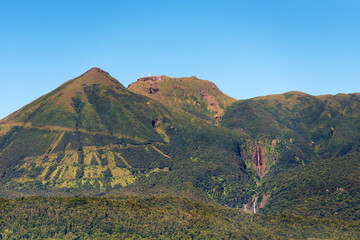 Guadeloupe, french west indies.Rare view of the 