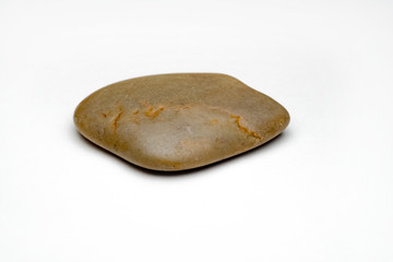 Stone isolated on white background.