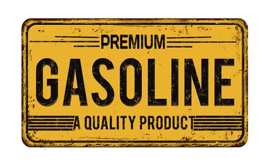  Premium gasoline vintage rusty metal sign © Balint Radu