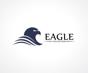 Eagle Bird logo design vector concept, Bird logo template