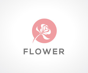 Feminine of Flower logo design concept, Beauty logo template