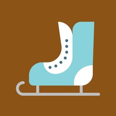 Ice skate vector, Chirstmas related flat style icon