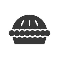 Pie vector, Chirstmas related solid style icon