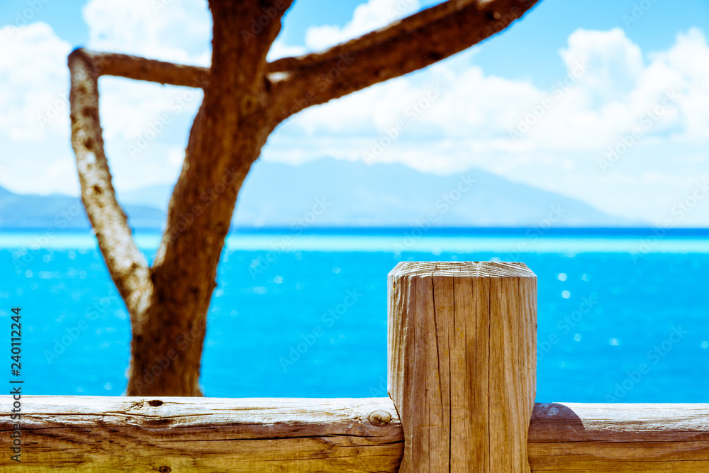 Wall mural beautiful sea in a summer day in italy