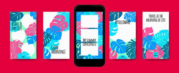 Stories Templates for Social Media Design. © ingara