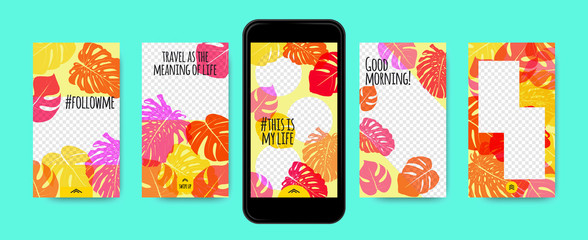 Stories Templates for Social Media Design. © ingara