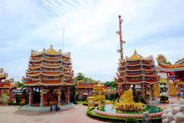 Shrine of the deity in Chonburi province of Thailand.