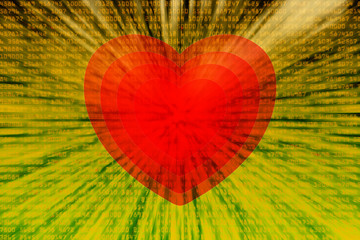 Hearth digital, new age digital concept