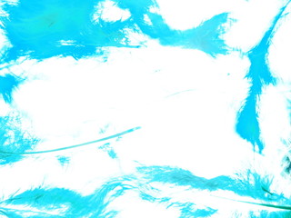 Background photo. Feathers are blue, blue and green.