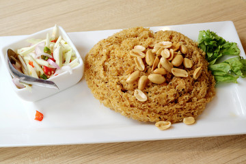 Spicy crispy catfish Thailand