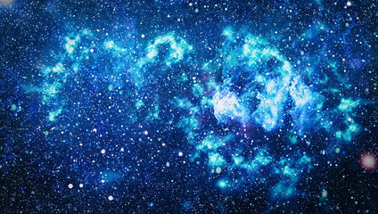 The center of milky way galaxy and space dust in the universe, Night starry sky with stars ,...