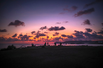 Sonnenuntergang in Indonesien