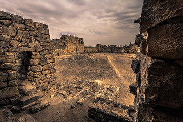 Qasr al Azraq - September 30, 2018: Ancient castle of Qasr al Azraq in Jordan