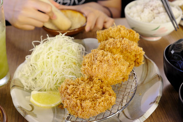 Pork Cutlet Tonkatsu set.