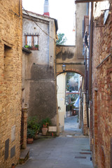 Toscana, il borgo di Gambassi Terme,Firenze.