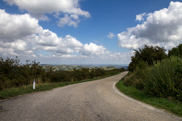 Fototapeta na wymiar Panorama dell'Alta Langa (Langhe, Piemonte)