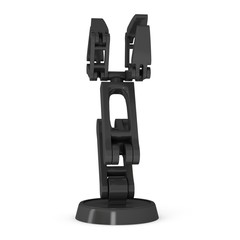 Robotic arm manufacture technology industry assembly mechanic hand 3d render illustration isolated on white