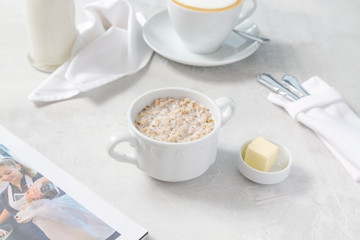 Buckwheat porridge for breakfast