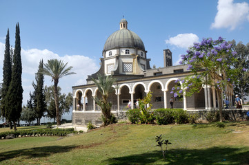 Fototapeta na wymiar Israel, Galilee, Church of the Beatitudes