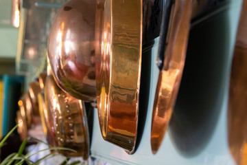 Coper pans at Giverny