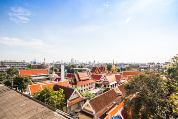 Temple in summer at Bangkok