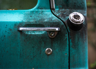 Green and dirty vintage truck