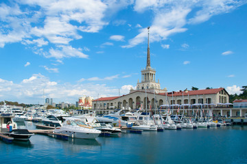 Sochi, Russia - October, 18, 2018: Sochi Marine Station