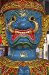 Blue statue thailand