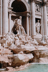 Streets, houses, and sights in Rome. Sunny summer footage from a trip to Italy