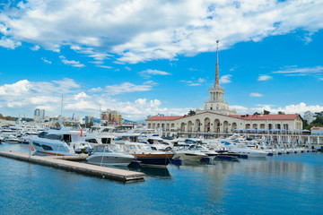Sochi, Russia - October, 18, 2018: Sochi Marine Station