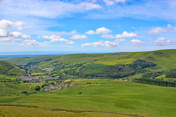 Obraz premium Nant-y-Moel village in the Brecon Beacons