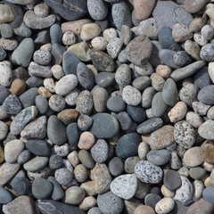 Seamless texture of stones of different sizes