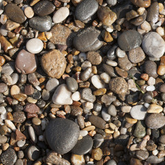 Seamless texture of stones of different sizes