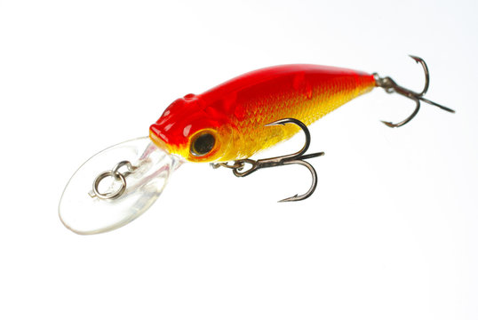 Fishing voblers  on white