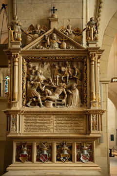 Darstellung "Folter des Hl. Laurentius", Paulusdom, M&uuml;nster, Westfalen, Deutschland