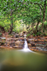 Long exposure of Kurtun creek in Samsun, Turkey