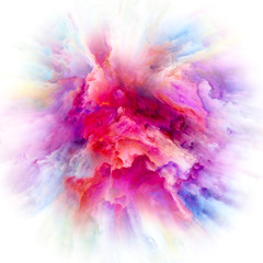 Fototapeta na wymiar Complex Color Splash Explosion