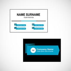Obraz premium Business card vector