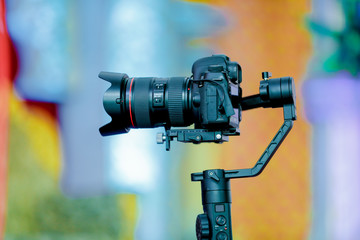 DSLR Camera on gimbals