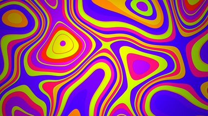 fondue de couleurs jaune rouge violet