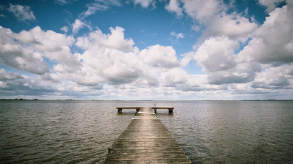 Badesteg an der Nordsee - Jadebusen