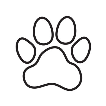Animal's (dog's) paw print